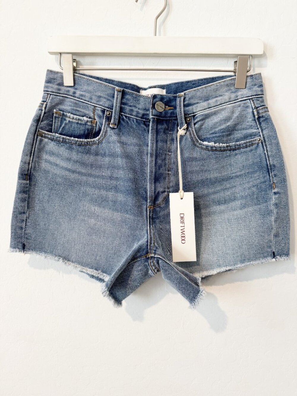 Driftwood Goldie Cut Off Jean Shorts 24 Distressed Denim Boho Summer Western